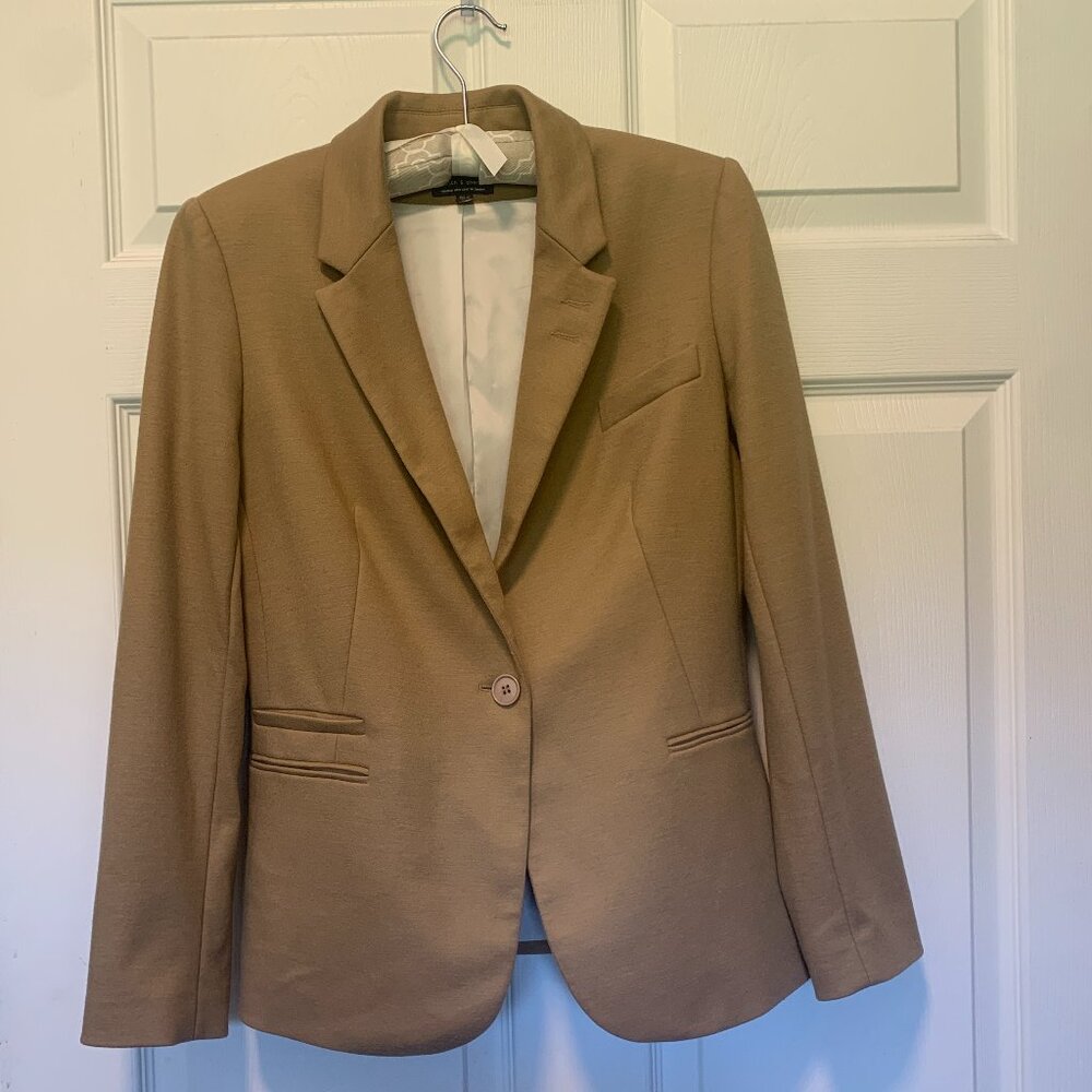 Judith & Charles Tan Neutral Blazer